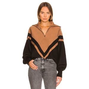 SER.O.YA  Abi Sweater Black And Tan - M